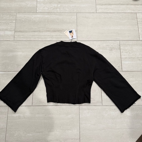 NWT Nation LTD Rocky Sweatshirt Jet Black Women’s Size Large - Picture 5 of 5